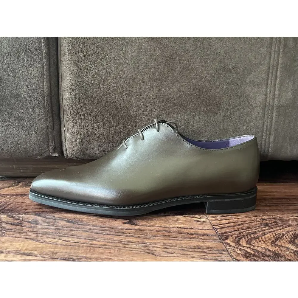 $3,100 NWOB Berluti Wholecut Oxfords Alessandro Brown Leather Size 7.5(41.5)